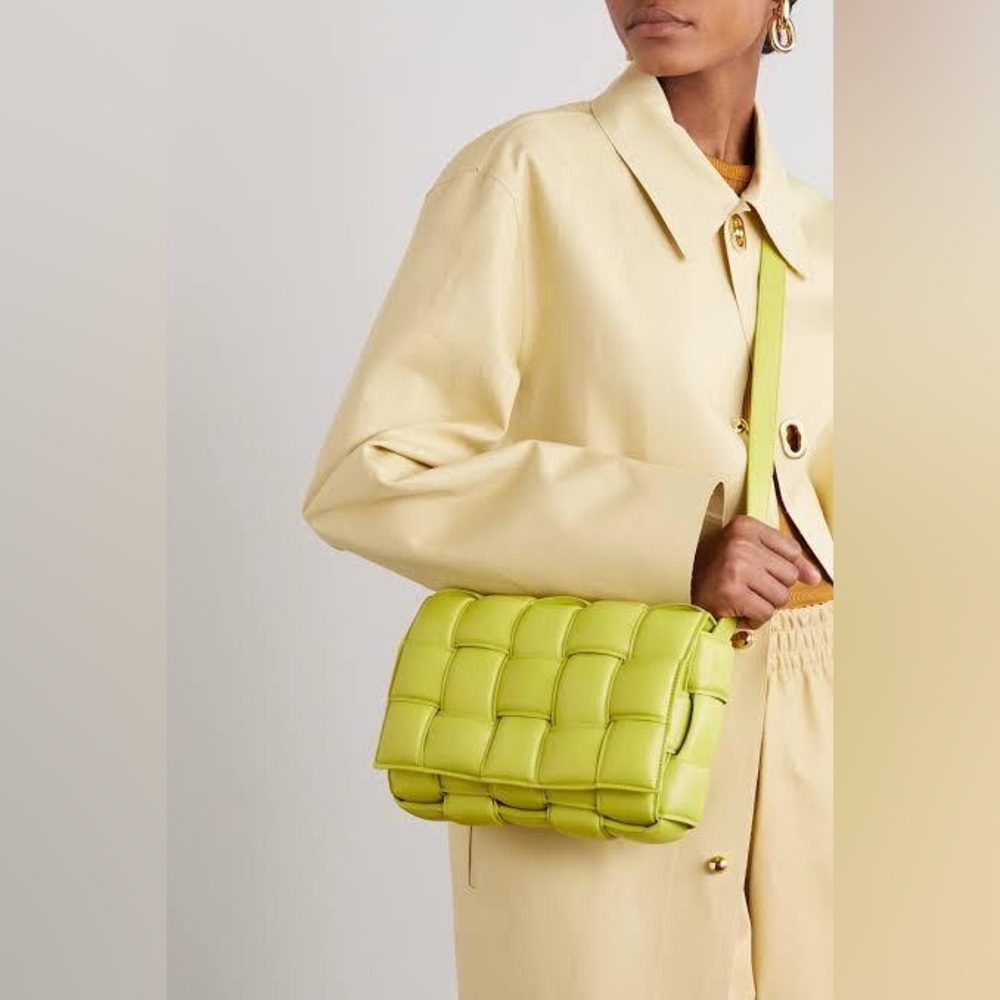 BOTTEGA VENETA Padded Cassette Bag in Kiwi